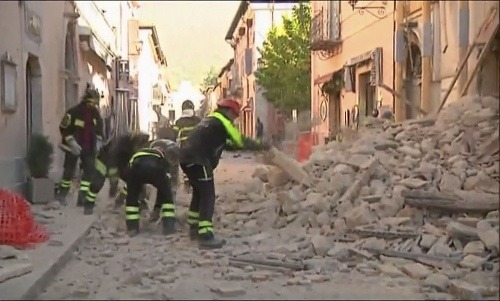 Zemetrasenie v Taliansku.