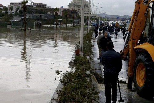 Povodne v Albánsku.