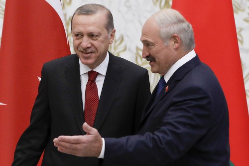 Recep Tayyip Erdogan a Alexander Lukašenko