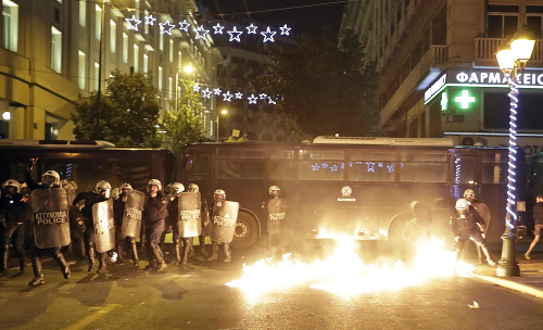 Protest v Aténách 