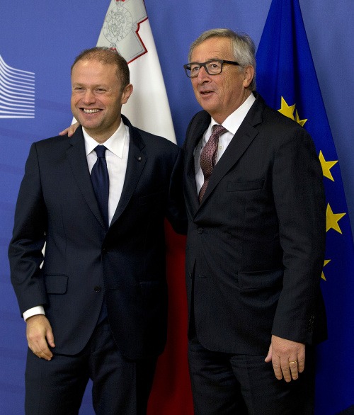 Jean-Claude Juncker a Joseph Muscat