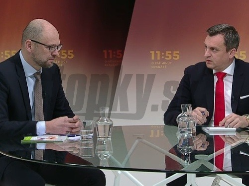 Richard Sulík a Andrej Danko v relácii RTVS O päť minút 12.