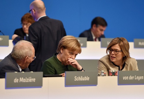 Angela Merkelová na konferencii CDU.