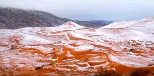 Sneh v Sahare.