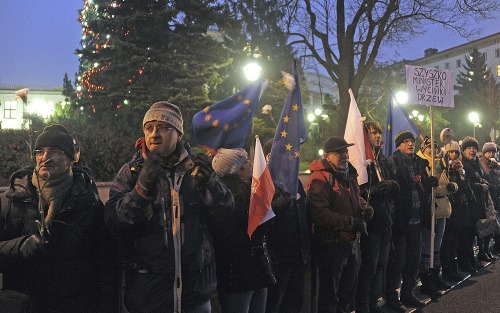 Protest v Poľsku.