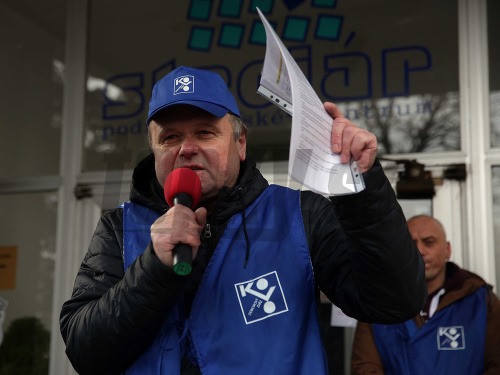 Protest vodičov kamiónov v Košiciach