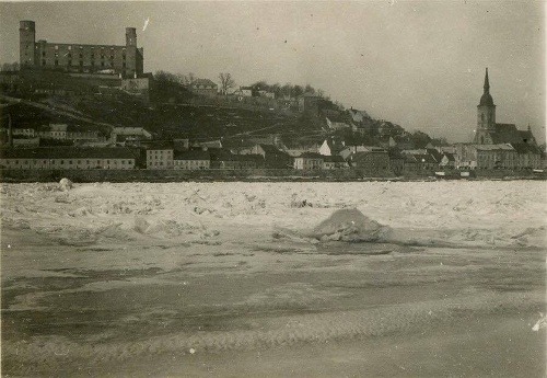 Zamrznutý Dunaj z roku 1929