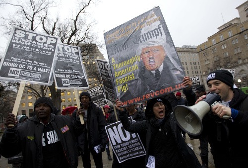 Protesty proti Trumpovi.