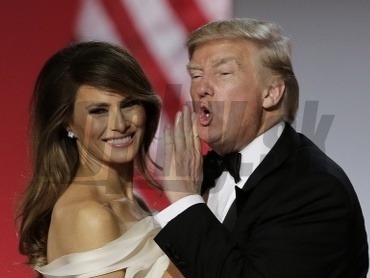 Donald Trump so svojou prvou dámou Melaniou