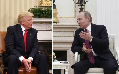 Donald Trump a Vladimir Putin