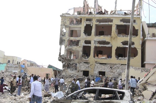 Útok na hotel v somálskej metropole.