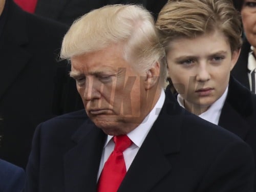Donald a jeho syn Barron Trump.
