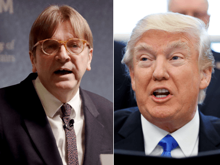 Guy Verhofstadt a Donald Trump