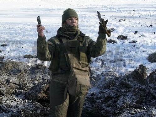 Vojak na Ukrajine.