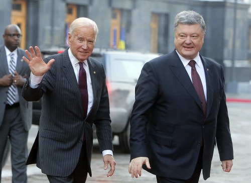 Petro Porošenko a Joe Biden