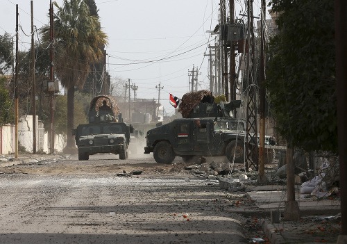 Iracké bezpečnostné sily v boji proti militantom Daeš