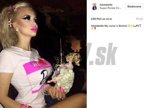 Gabriel Jiráčková sa čoraz viac približuje k výzoru najpopulárnejšej bábiky Barbie.