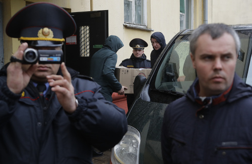 Polícia v Minsku prehľadala kancelárie poľskej satelitnej televíznie.