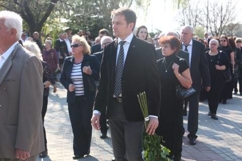 Igor Matovič na pohrebe Františka Gauliedera v apríli 2017.