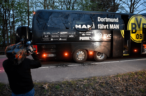 Útok na autobus tímu Borussia Dortmund