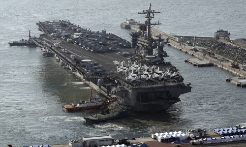 Američania spustili pri pobreží Kórejského polostrova námorné cvičenie.