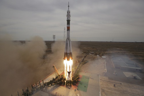 Dnešný štart kozmickej lode Sojuz.