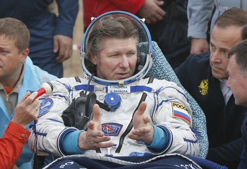Na snímke ruský kozmonaut Gennadij Padalka