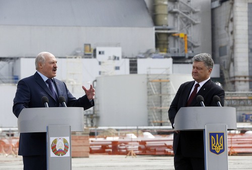 Alexander Lukašenko a Petro Porošenko