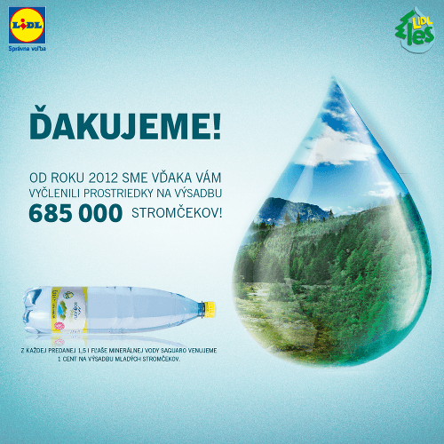 Diskontný reťazec pomáha zalesňovať kalamitou zničené lesné porasty od roku 2012.