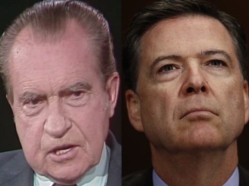 Richard Nixon a James Comey