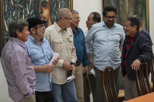 Vedenie FARC spolu s veliteľom Rodrigom Londonom