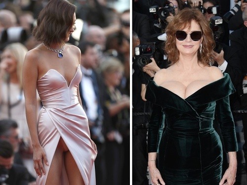 Na filmovom festivale v Cannes nie je núdza o provokatívne outfity. 