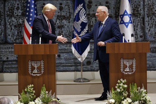 Donald Trump na návšteve Jeruzalema.
