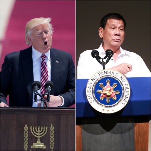Donald Trump a Rodrigo Duterte