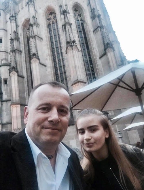 Boris Kollár s dcérou Natáliou