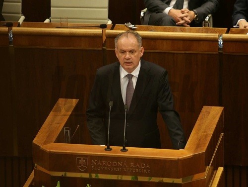Andrej Kiska v parlamente