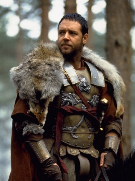 Russell Crowe vo filme Gladiátor z roku 2000