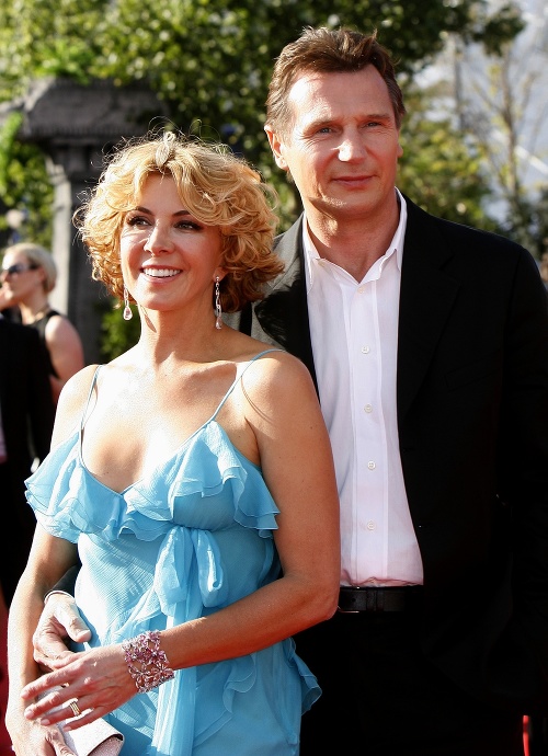 Liam Neeson s manželkou Natashou.