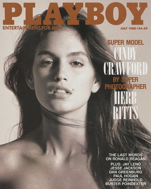 Cindy Crawford na obálke Playboya v roku 1988