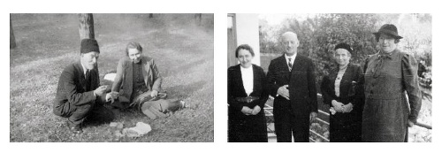 Mária Janšáková s Jozefom Gregorom Tajovským. S Jankom Jesenským, jeho manželkou Annou Jesenskou (1. sprava) a Hanou Gregorovou. SNK-LA