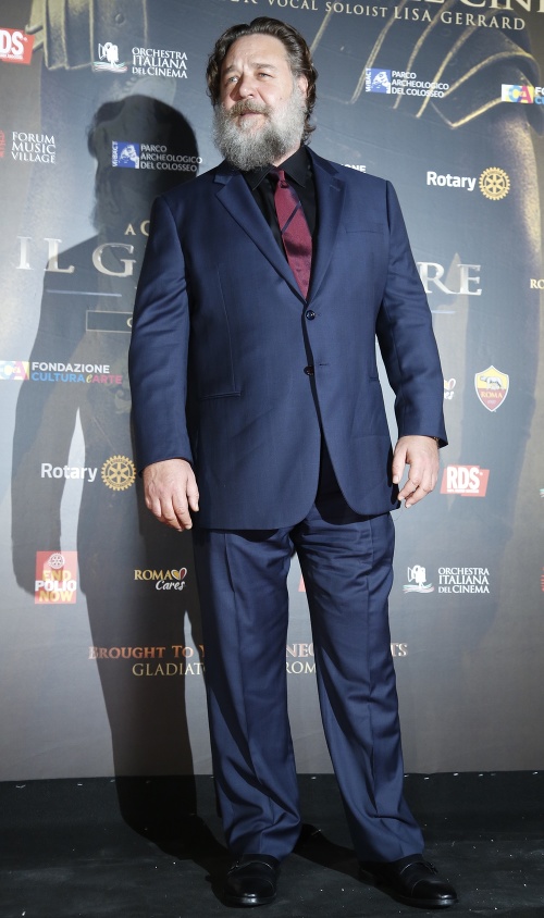 Russell Crowe na podujatí, ktoré sa konalo tento rok v lete. 