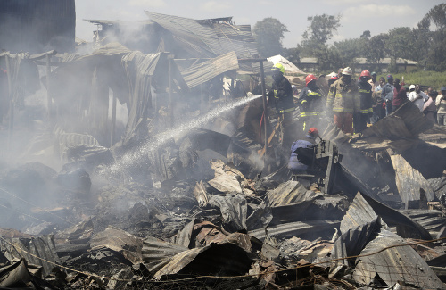 Obrovský požiar v Keni