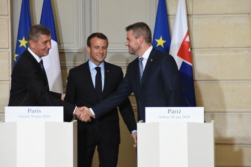 Andrej Babiš, Emmanuel Macron