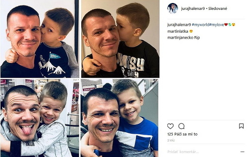 Bývalý futbalový reprezentant Juraj Halenár zanechal po sebe len 4-ročného syna Nicolasa, ktorého mal s modelkou Romanou Procházkovou.
