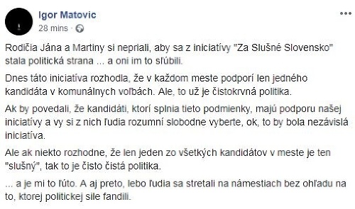 Status Igora Matoviča