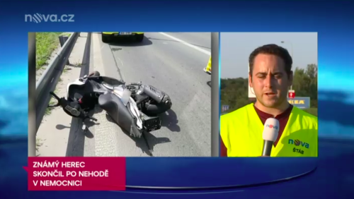 Český herec Bohumil Klepl mal v sobotu popoludní nehodu na motorke.
