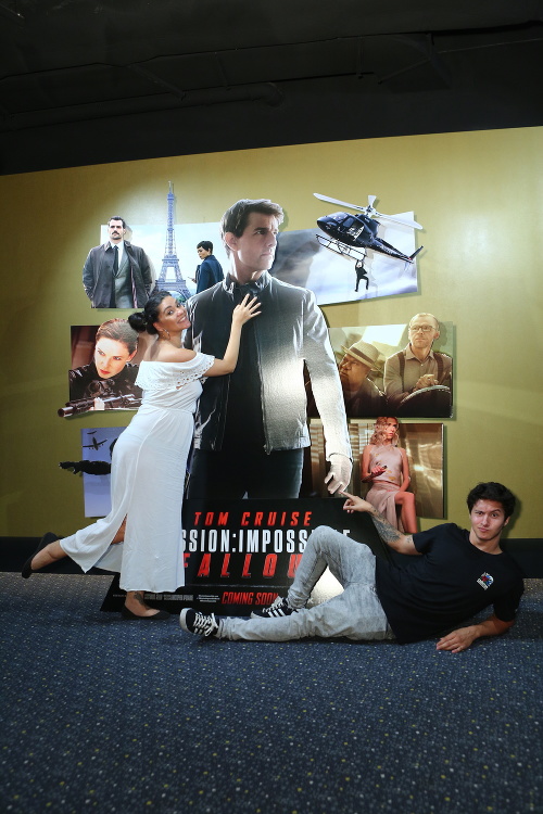 Mamba Dasha Šarközyová a Tony Porucha na premiére filmu Mission: Impossible - Fallout.