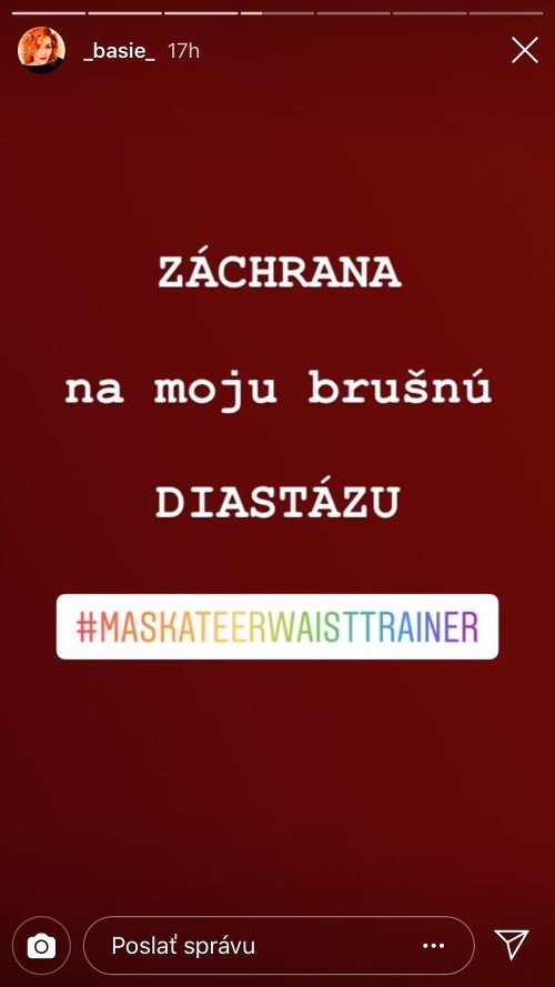 Barbora Švidraňová sa zverila na Instagrame, že ju trápi brušná diastáza.