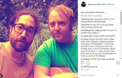 Sean Ono Lennon a Jamec McCartney sú dobrými kamarátmi. 