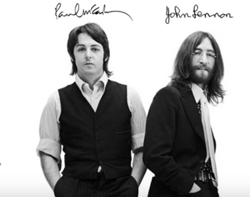 Paul McCartney a John Lennon kedysi. 